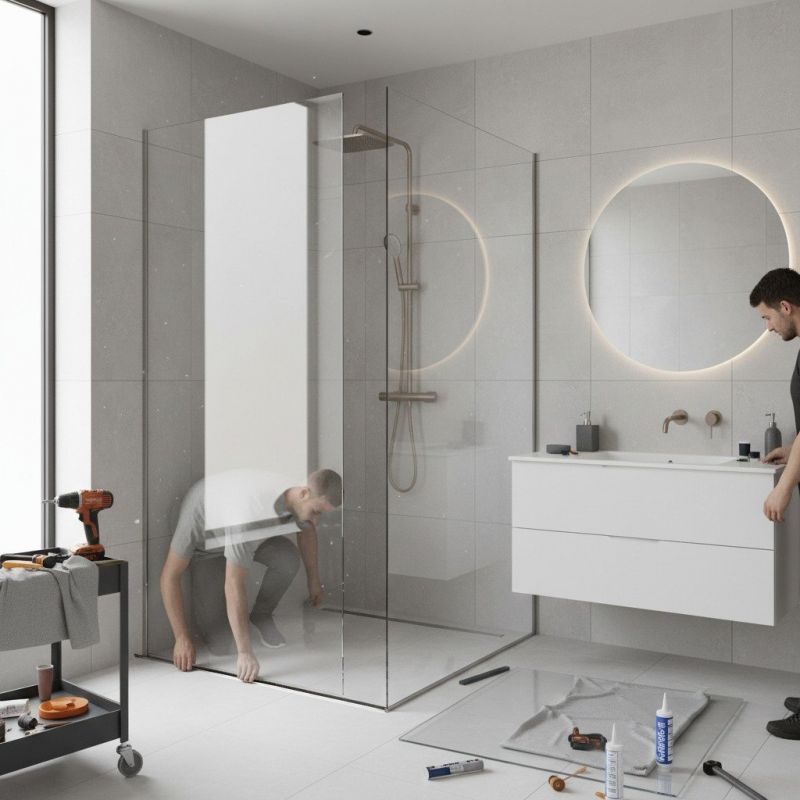Glass Shower Door Installation in Littleton, CO