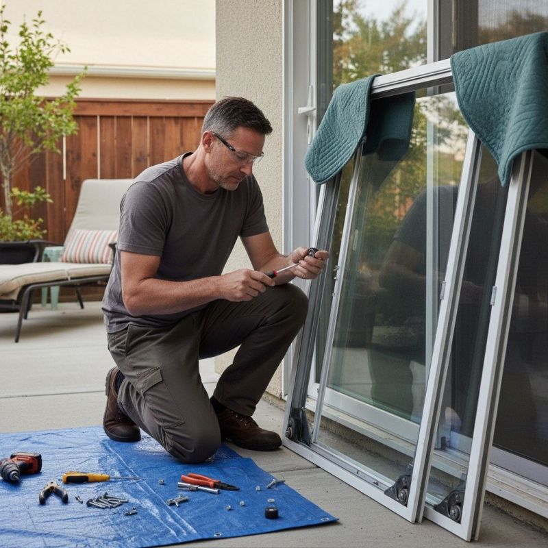 Patio Door Track Repair in Overland Park, KS
